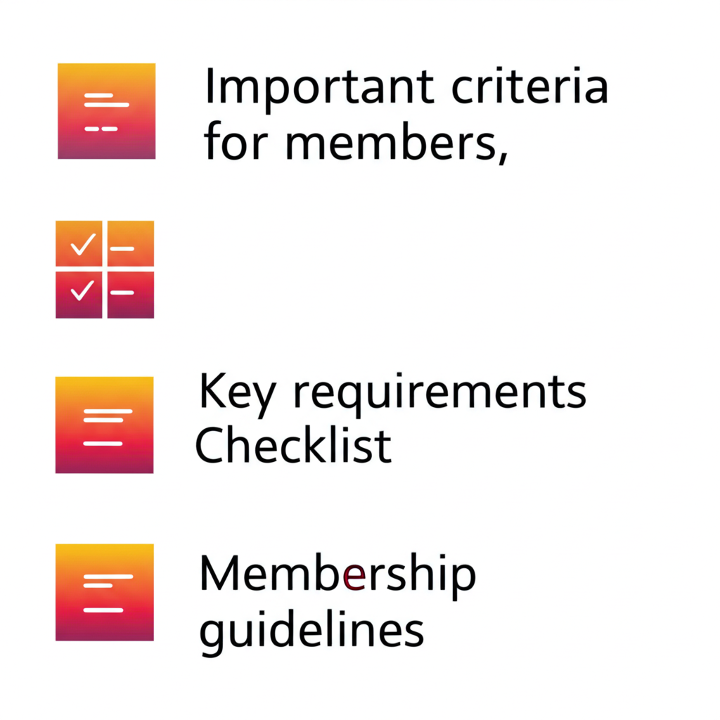 Các tiêu chí quan trọng cần hội viên nắm rõ